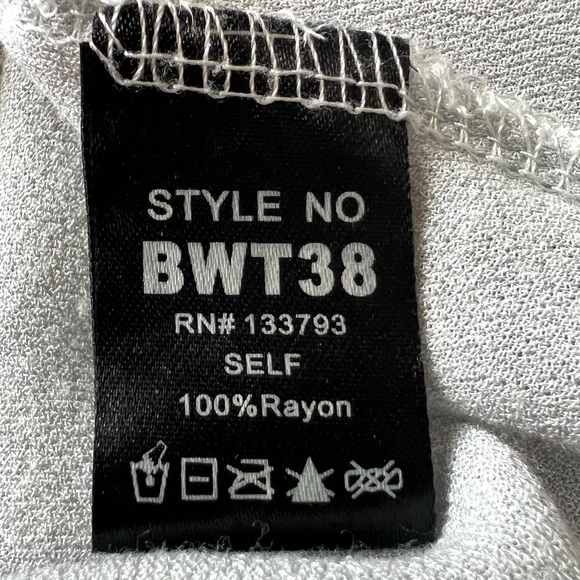 POL Silver Gray Boho Chic Sleeveless Sheer Lace Up Casual Tunic Top Women  Large - Picture 11 of 12